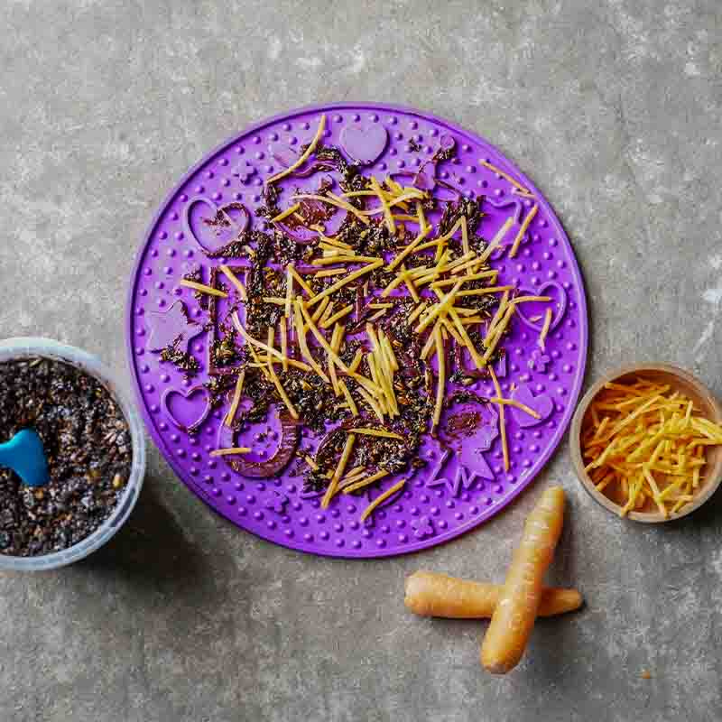 Tapis de léchage Graze Maze Lick Mat Niveau 1 Lavande