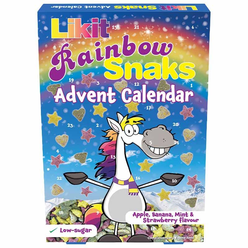 Calendrier de l'Avent Friandises pour chevaux Rainbow Snaks 200g