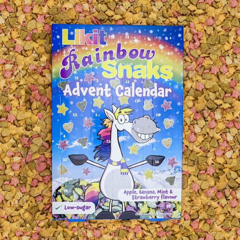 Calendrier de l'Avent Friandises pour chevaux Rainbow Snaks 200g