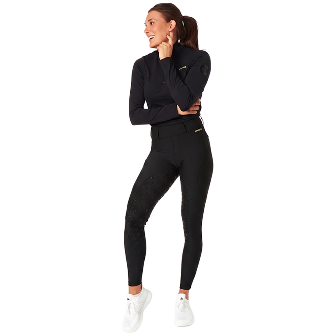 Legging d'équitation Classic Full Grip Noir