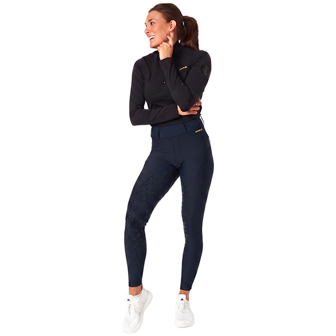 Legging d'équitation Classic Full Grip Bleu Marine