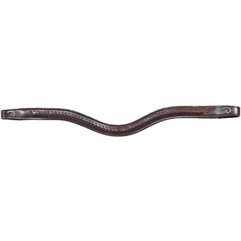Frontal V-form Plaited New English Collection Marron