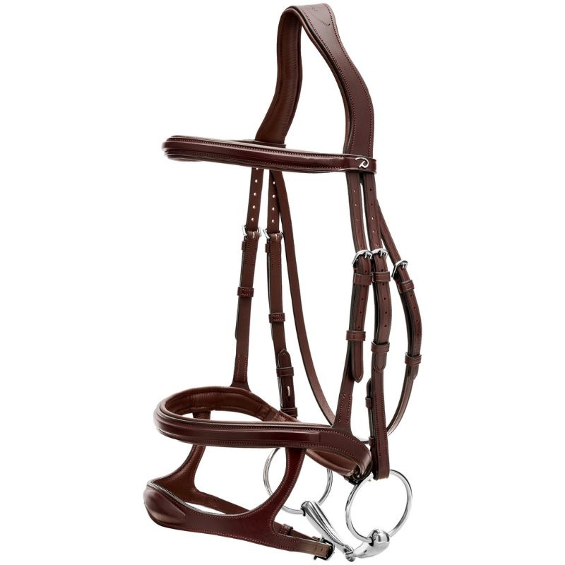 Bridon à Double Muserolle New English Collection Marron