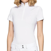 Chemisier de concours Lea Crystal Leaf Ferna Blanc Chemisier de concours Lea Crystal Leaf Ferna Blanc