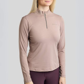 Haut d’entraînement MoMegan Polo Long Sleeve Pearl Grey Haut d’entraînement MoMegan Polo Long Sleeve Pearl Grey