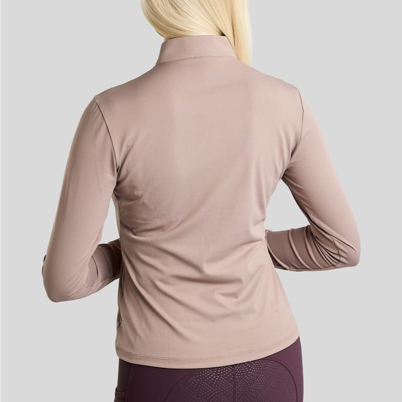 Haut d’entraînement MoMegan Polo Long Sleeve Pearl Grey