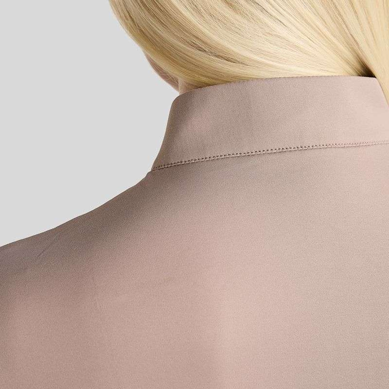Haut d’entraînement MoMegan Polo Long Sleeve Pearl Grey