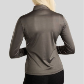 Haut d’entraînement MoMegan Polo Long Sleeve Gris Haut d’entraînement MoMegan Polo Long Sleeve Gris