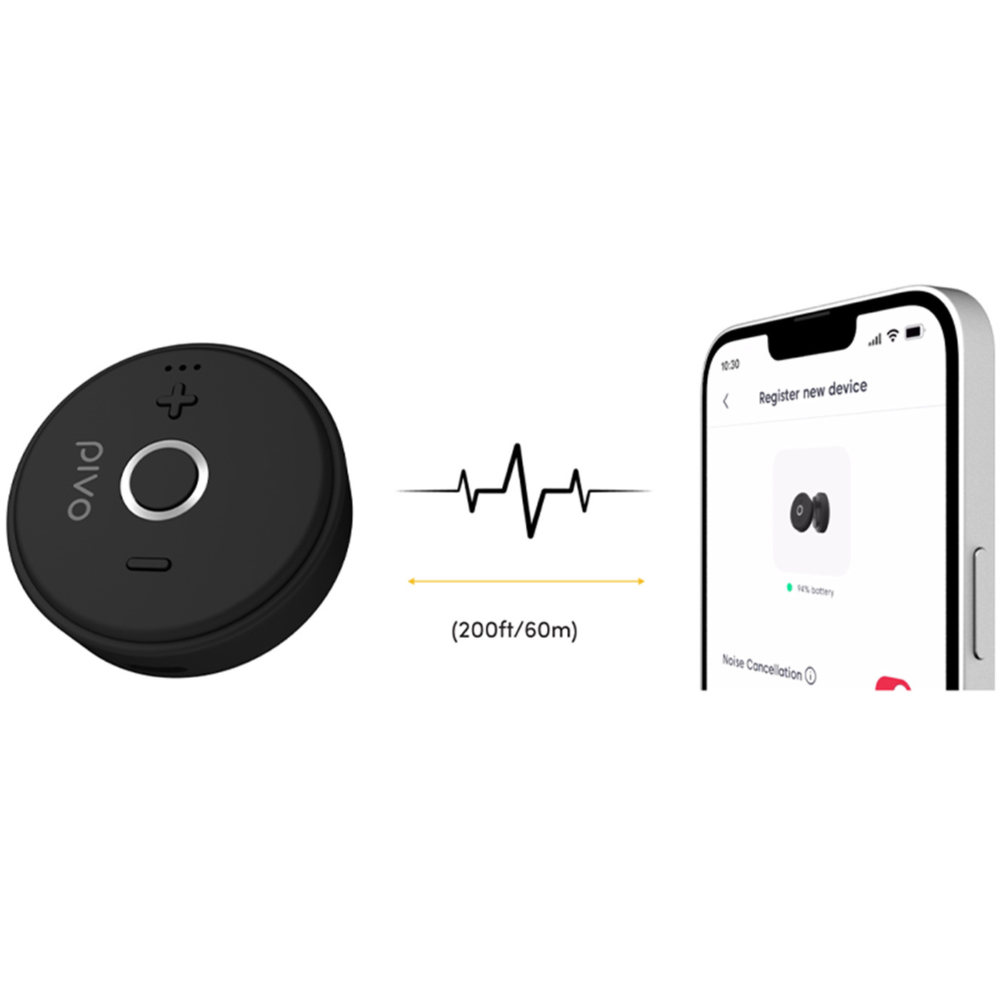 Microphone sans fil pour Pivo Pod Noir