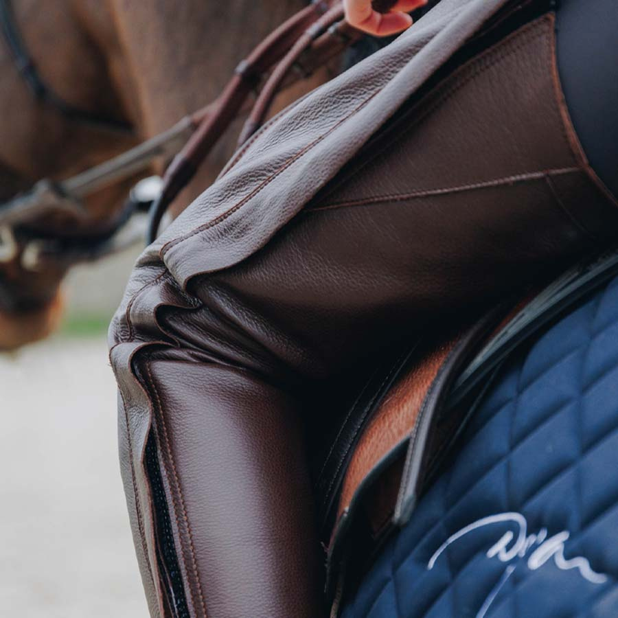 Chaps Leather Marron