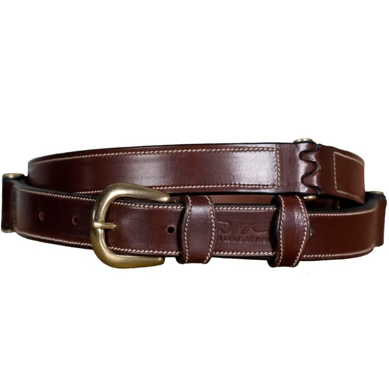 Ceinture Flat Leather Marron