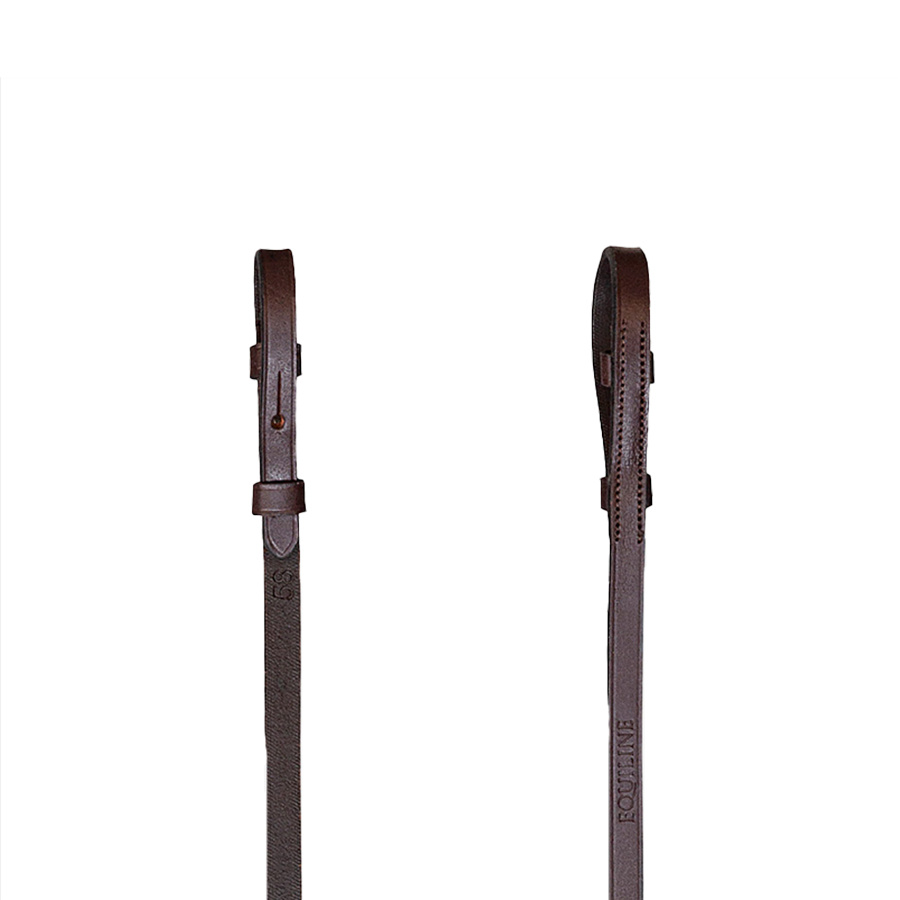 Rênes de chasse en cuir/caoutchouc 5/8