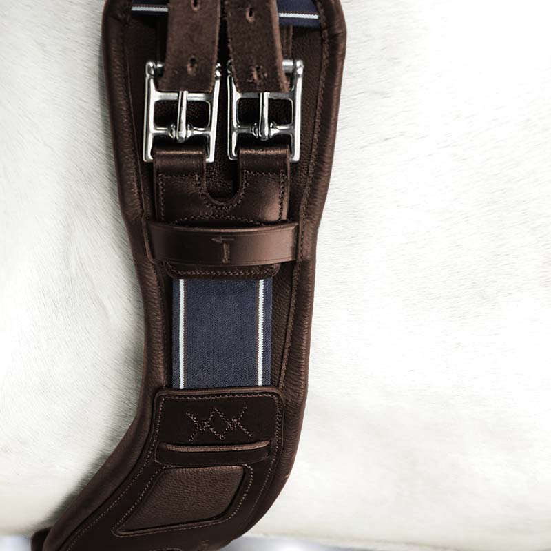 Sangle de dressage Micklem Comfort marron