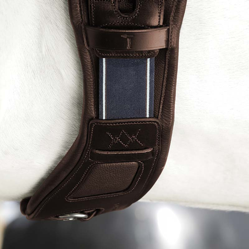 Sangle de dressage Micklem Comfort marron