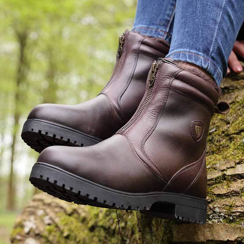Boots d'équitation d'hiver Atri Marron