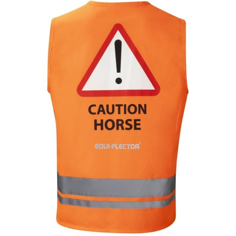 Gilet réfléchissant Caution Horse Orange