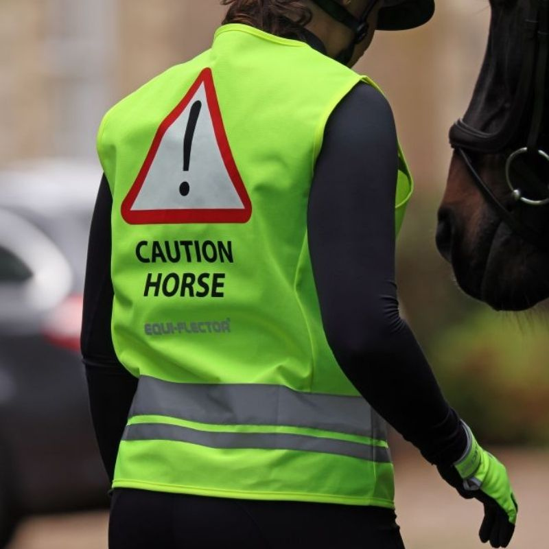Gilet réfléchissant Enfant/Junior Caution Horse Jaune