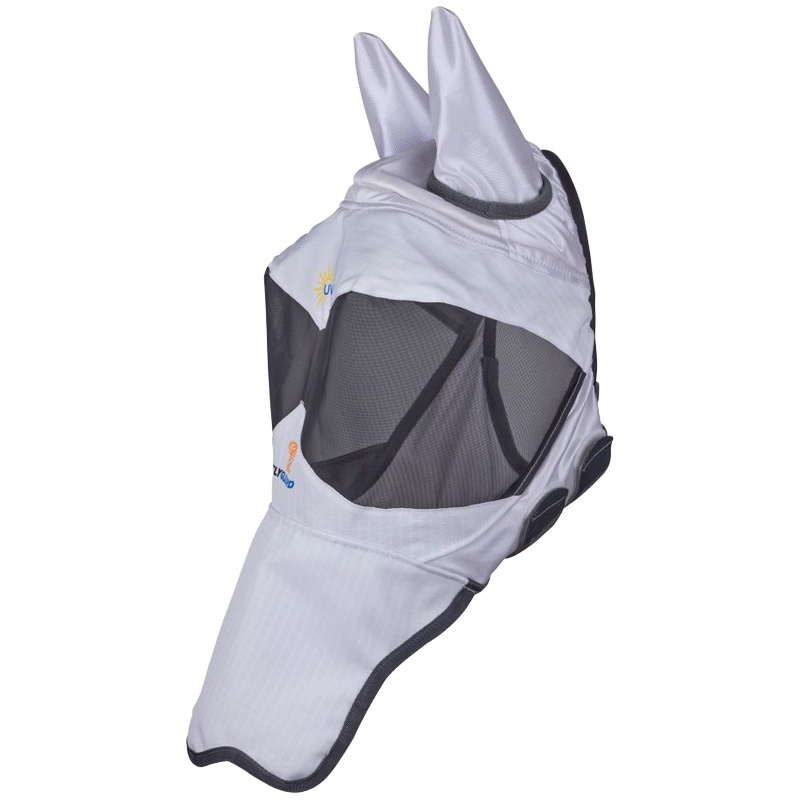 Masque anti-mouches Sun Shade with Ears & Nose Blanc