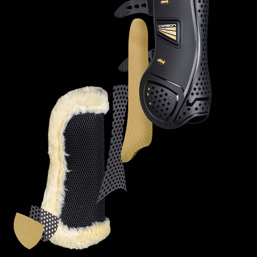 Guêtres ouvertes Oxi-Zone Air Motion SupaFleece Noir/Naturel