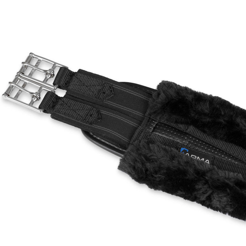 Sangle de selle anatomique SupaFleece Noir