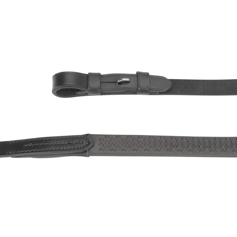 Rênes en caoutchouc Gara Soft Grip Noir