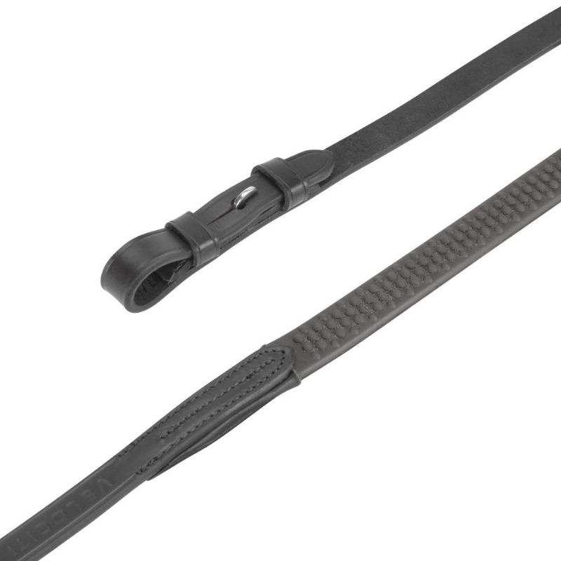 Rênes en caoutchouc Gara Soft Grip Noir
