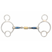 Mors à double brisure avec rouleaux universels Blue Sweet Iron Mors à double brisure avec rouleaux universels Blue Sweet Iron