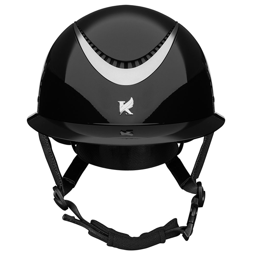 Casque d'équitation Alina Ellipse Glossy Noir/Métal
