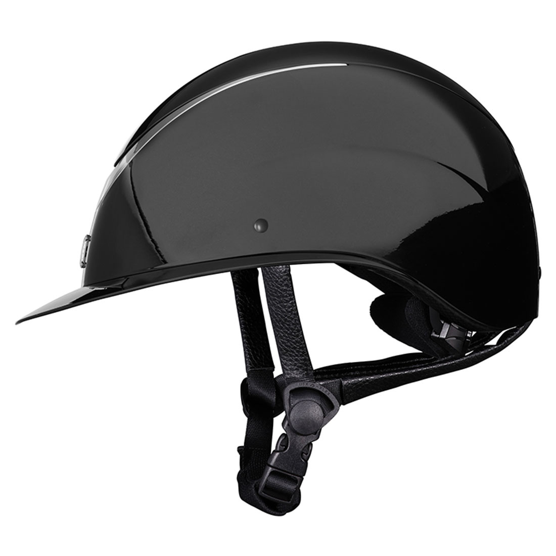 Casque d'équitation Alina Ellipse Glossy Noir/Métal