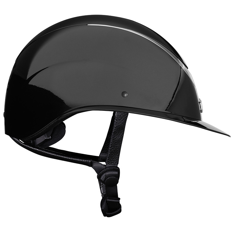 Casque d'équitation Alina Ellipse Glossy Noir/Métal