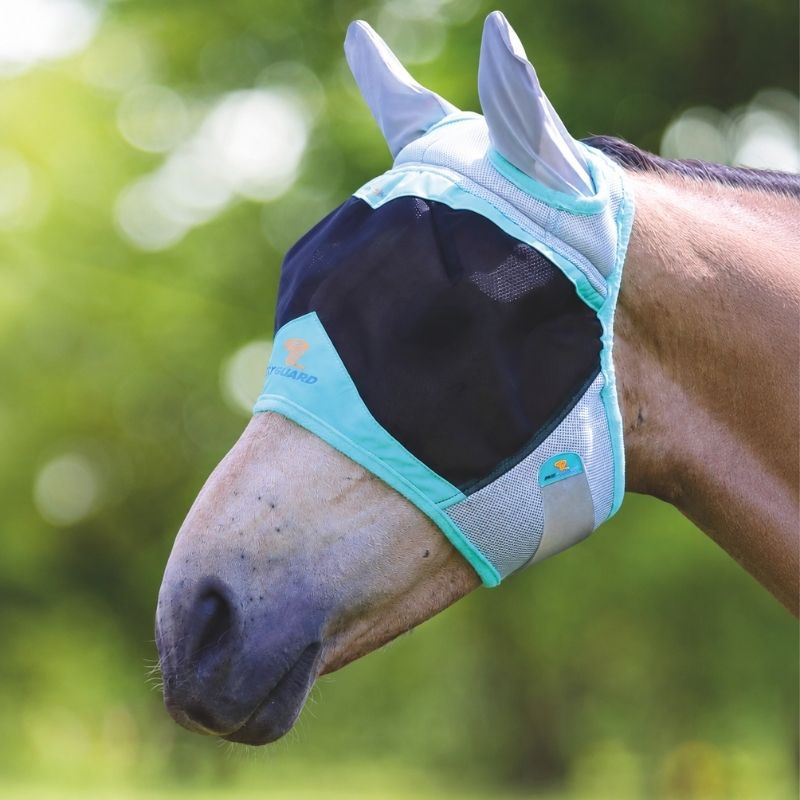 Masque anti-mouches Air Motion avec Oreilles Turquoise