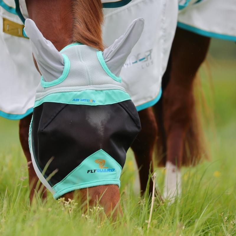 Masque anti-mouches Air Motion avec Oreilles Turquoise