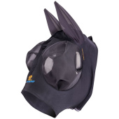 Masque Anti-Mouches Stretch avec Oreilles Noir Masque Anti-Mouches Stretch avec Oreilles Noir
