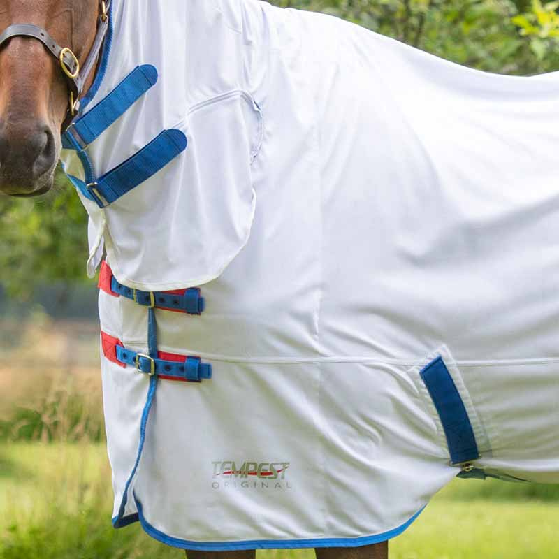 Couverture anti-mouches Tempest Blanc/Bleu