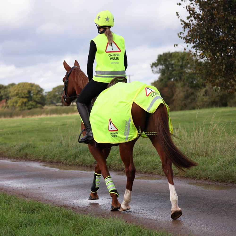 Couvre-rein en Maille Réflexe Jaune