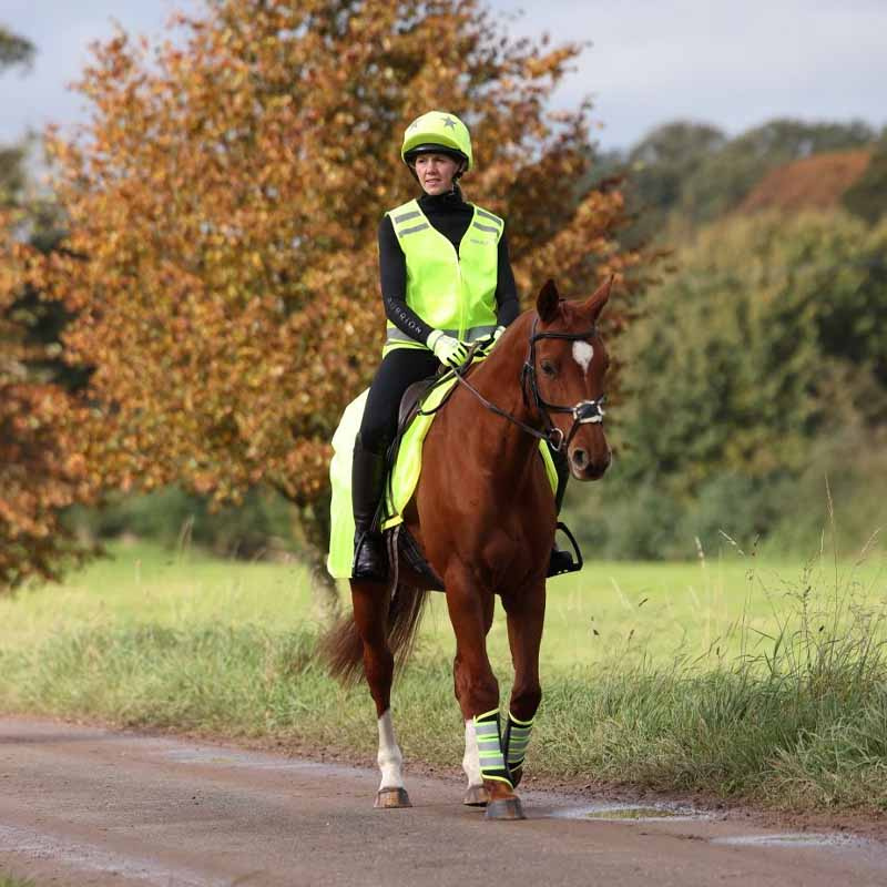 Couvre-rein en Maille Réflexe Jaune