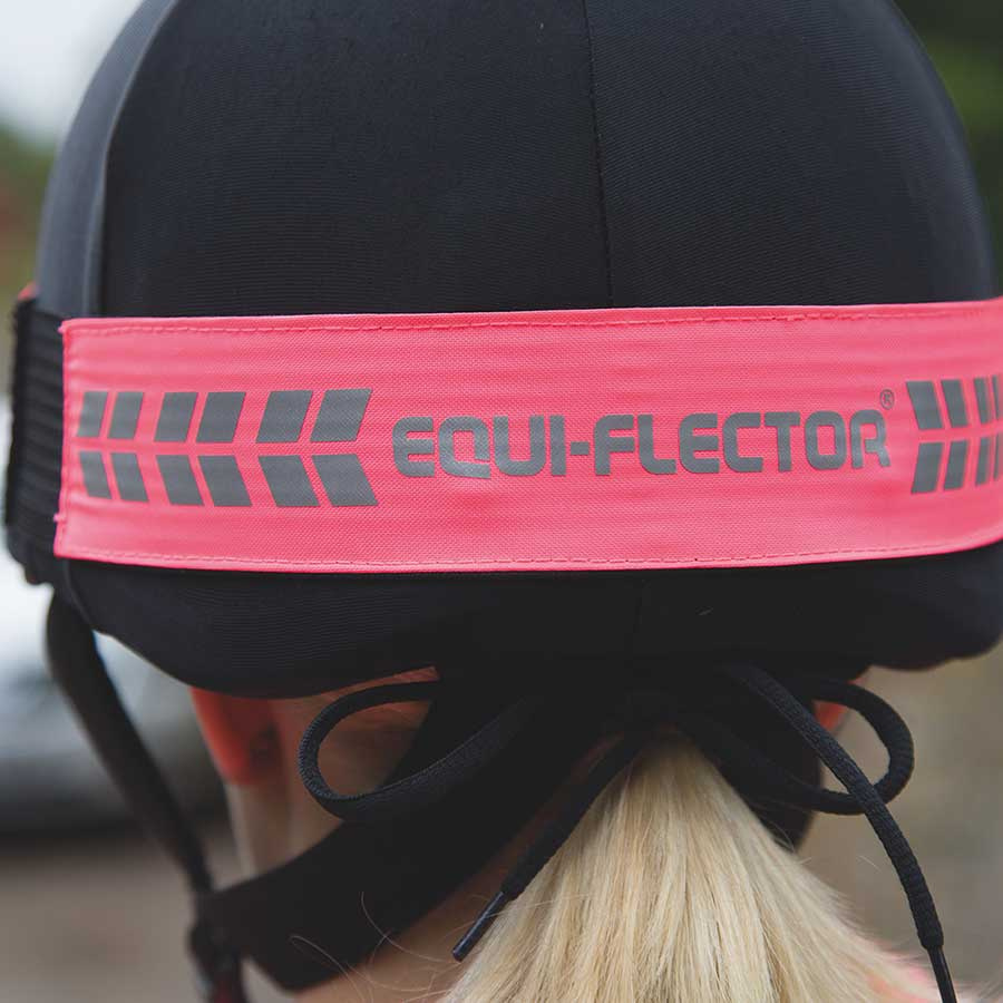 Bandeau réfléchissant pour casque Rose