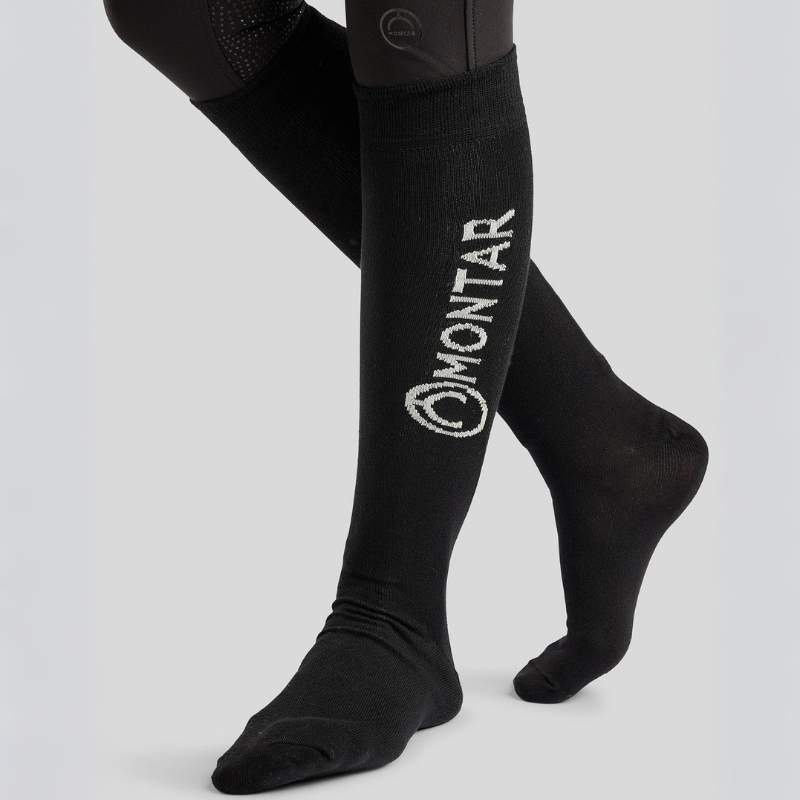 Chaussettes d'équitation Bamboo Noir