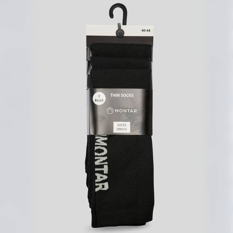 Chaussettes d'équitation Nylon 3-pack Noir