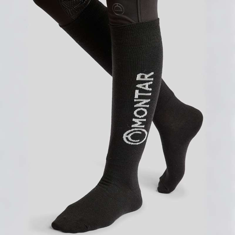 Chaussettes d'équitation Wool Noir