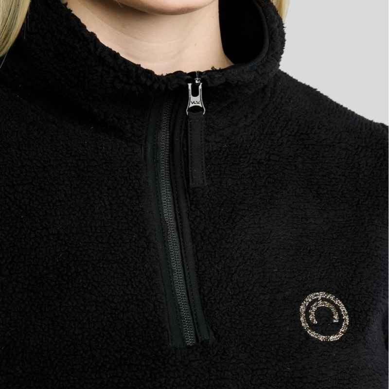 Polaire teddy MoEbba Q-Zip Noir