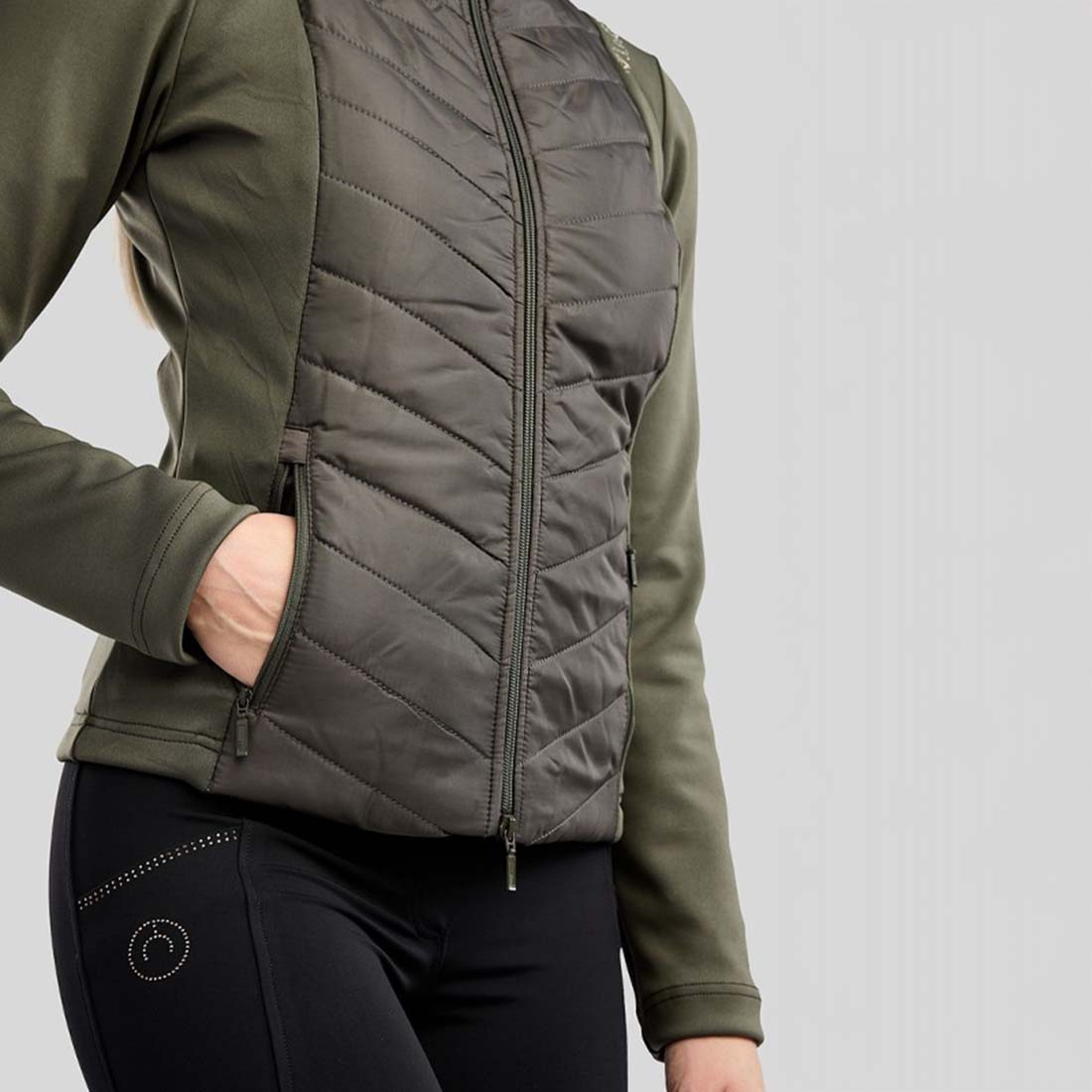 Veste hybride MoEverline Crystals Forest Green