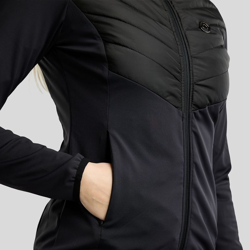 Veste hybride MoAddie Logo Charm Noir