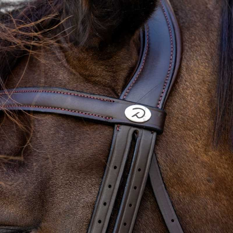 Bridon de dressage Medium Muserolle Soft Collection Marron