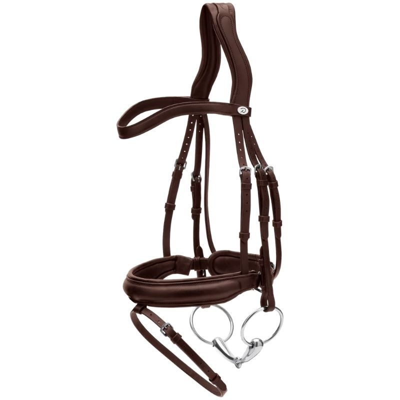 Bridon de dressage Medium Muserolle Soft Collection Marron