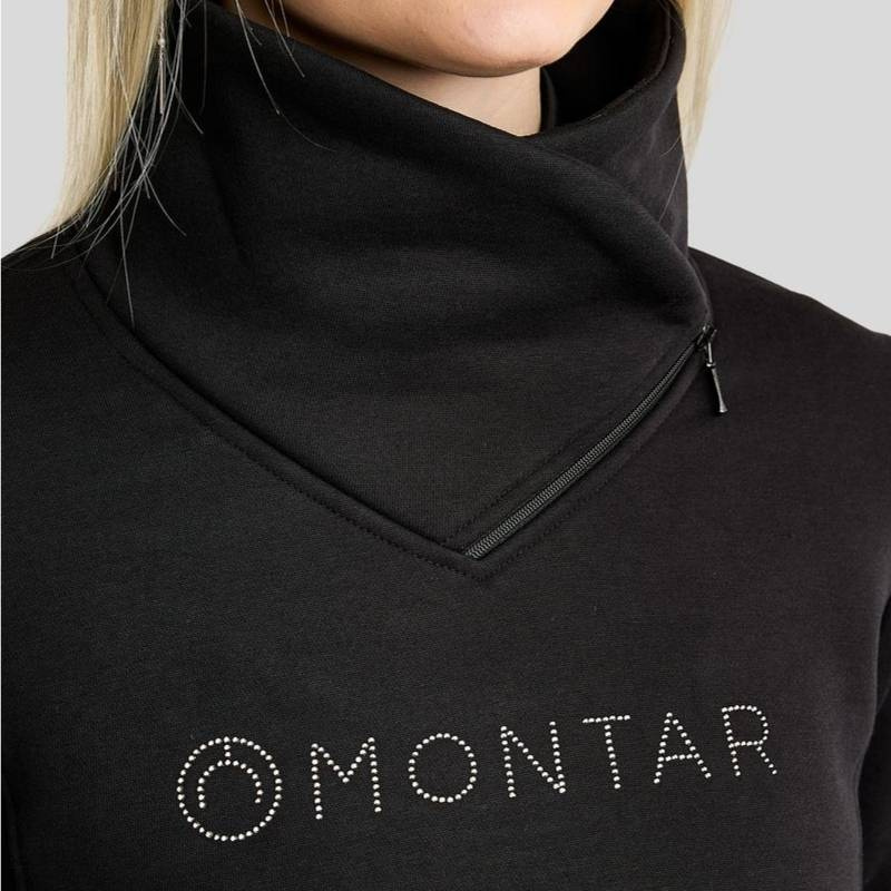 Sweatshirt MoNaja Gun Metal Crystals Noir