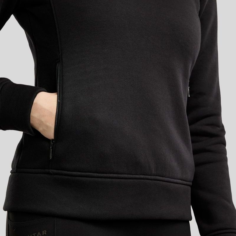 Sweatshirt MoNaja Gun Metal Crystals Noir
