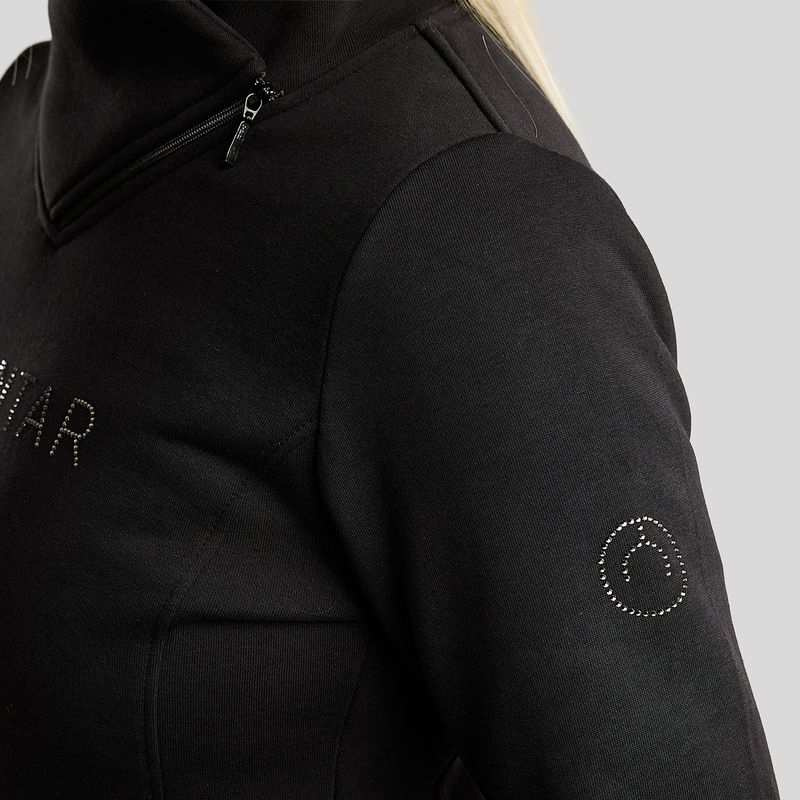 Sweatshirt MoNaja Gun Metal Crystals Noir