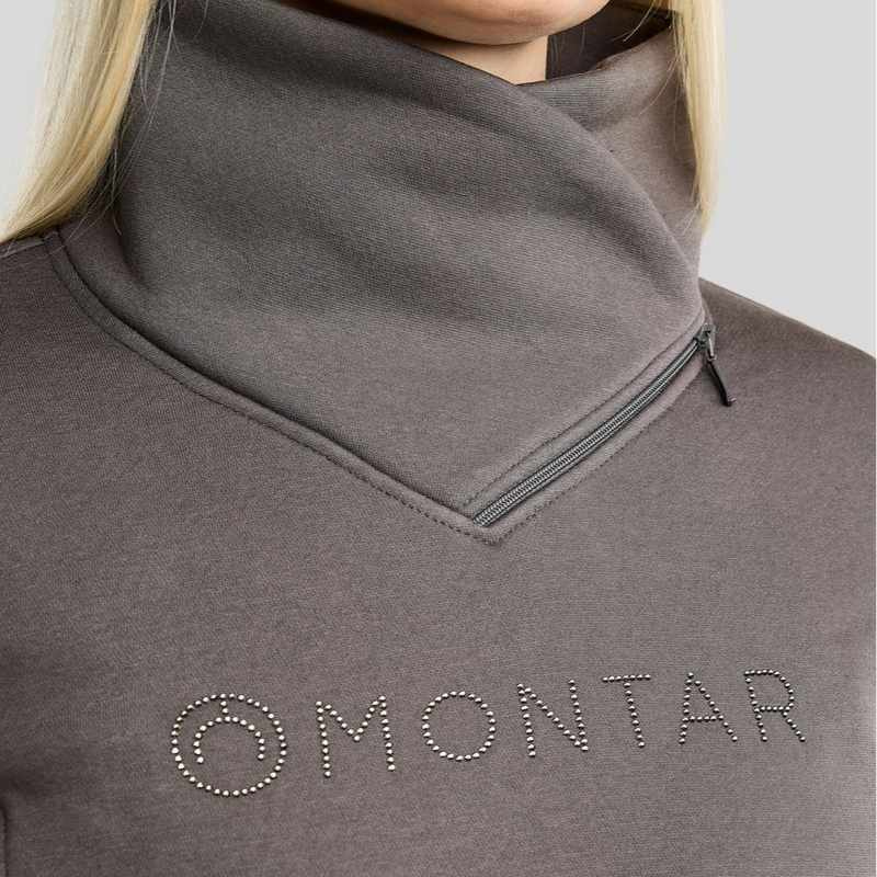 Sweatshirt MoNaja Gun Metal Crystals Gris