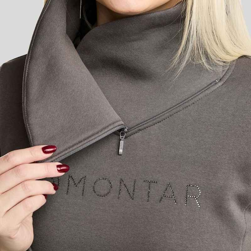 Sweatshirt MoNaja Gun Metal Crystals Gris